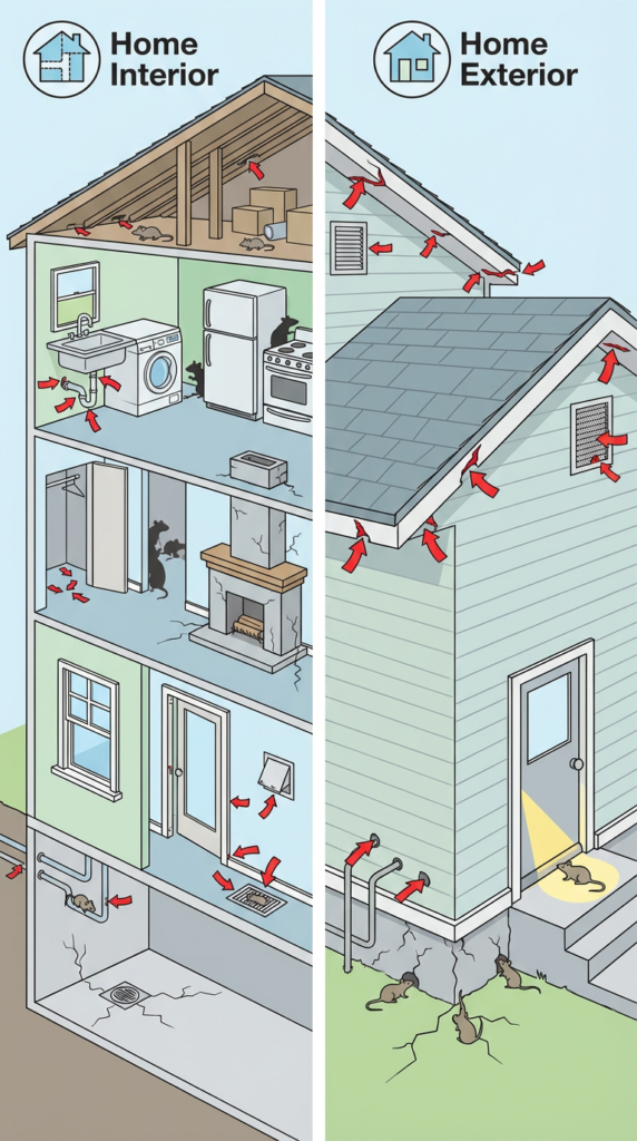 rodents entry points